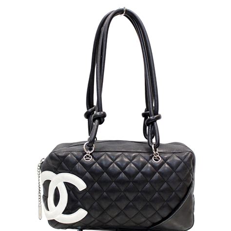 chanel cambon line cotton club black tote bag|cambon leather handbags.